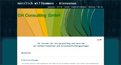 Desktop Screenshot of gh-consulting.ch