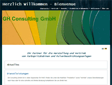 Tablet Screenshot of gh-consulting.ch